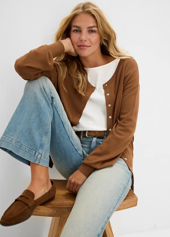 Flared-Jeans Mid Waist, bonprix