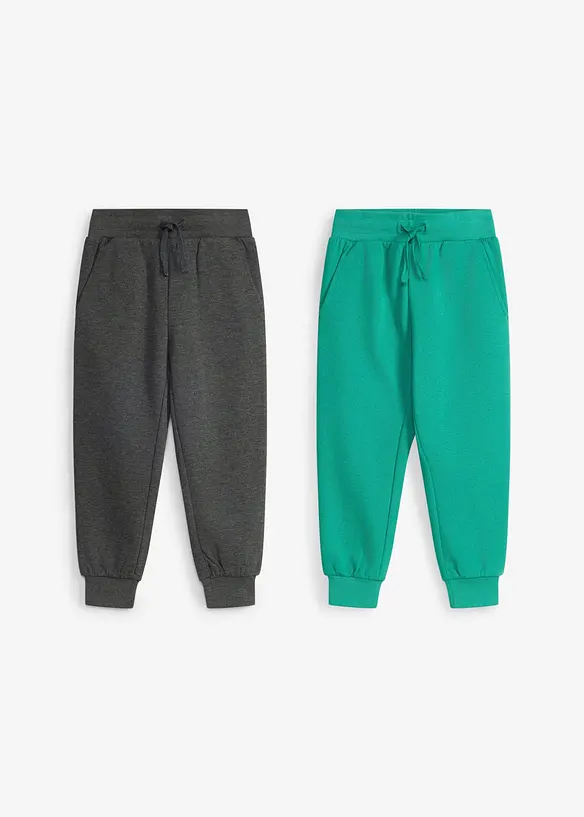 Jogginghose aus weichem Baumwoll-Mix (2er Pack), bonprix