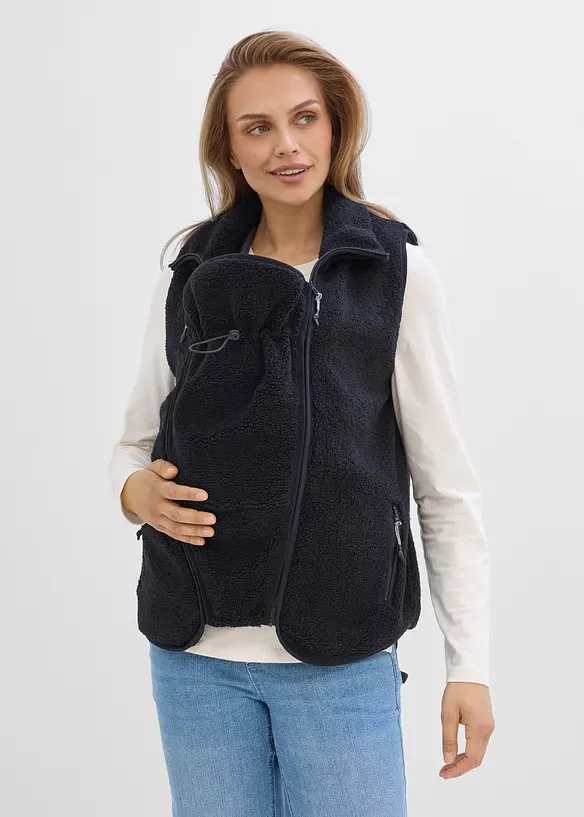 Gilet sans manches de grossesse et de portage en sherpa douillette, bonprix