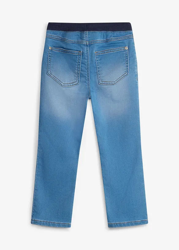 Regular Fit Sweat-Schlupfjeans, Straight, bonprix