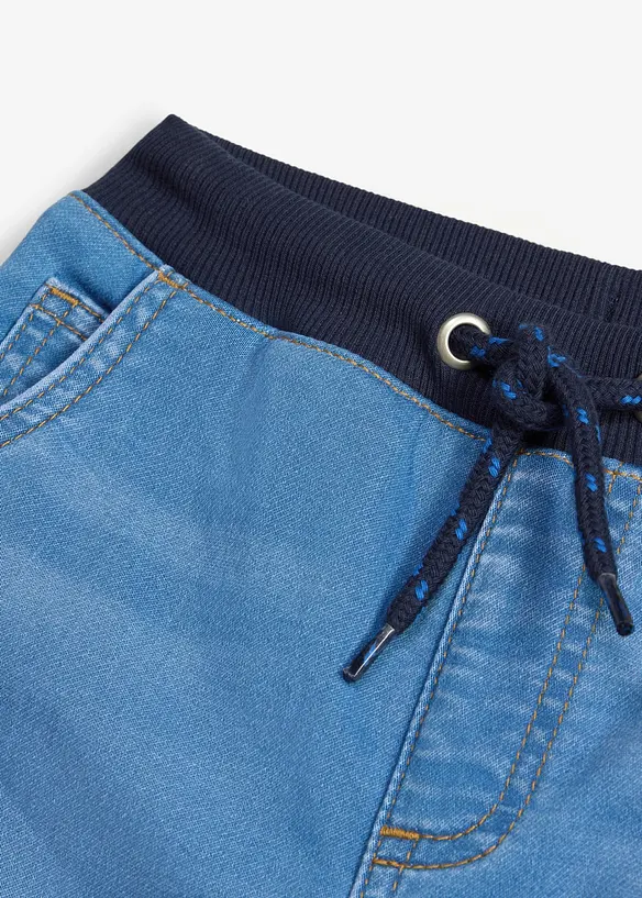 Regular Fit Sweat-Schlupfjeans, Straight, bonprix