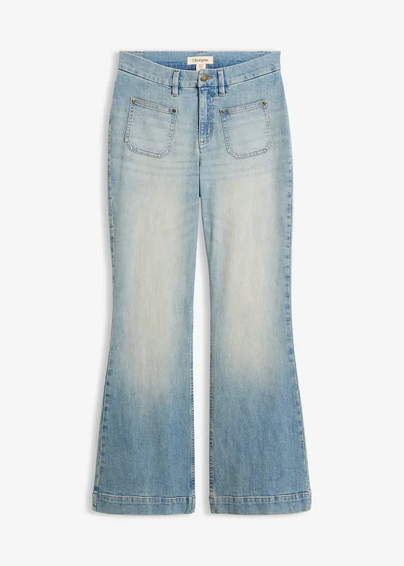 Flared-Jeans Mid Waist, bonprix
