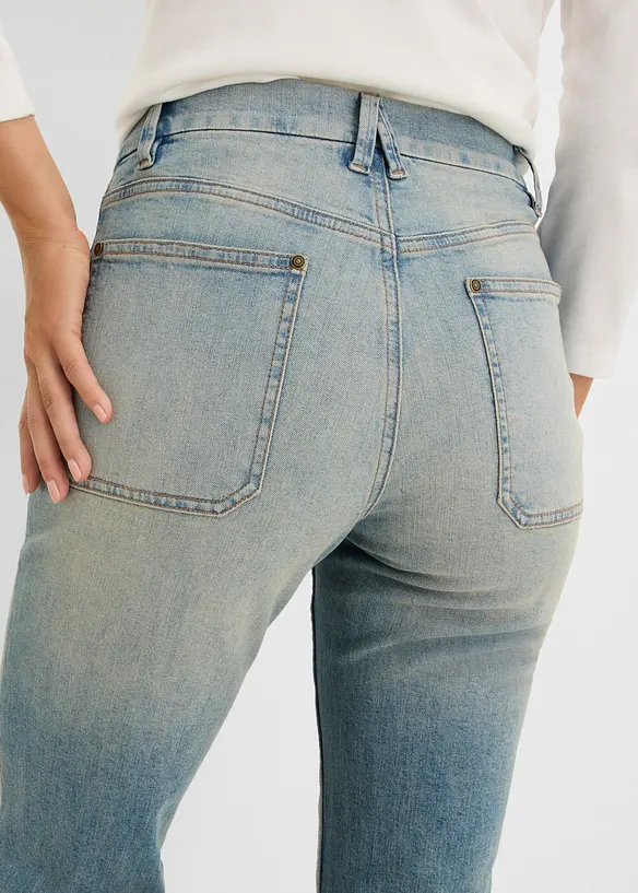 Flared-Jeans Mid Waist, bonprix