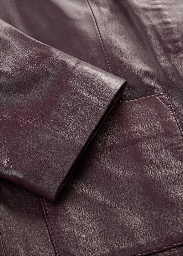 Lederjacke aus softem Lammnappa, bonprix