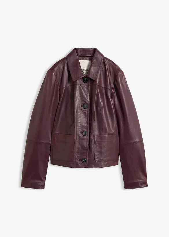 Lederjacke aus softem Lammnappa, bonprix