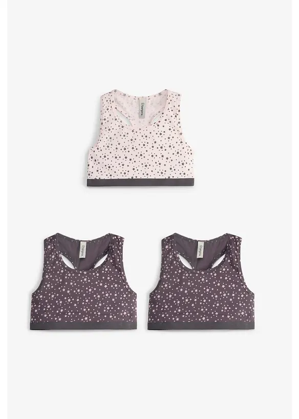 Bustier mit weicher Baumwolle (3er Pack), bonprix