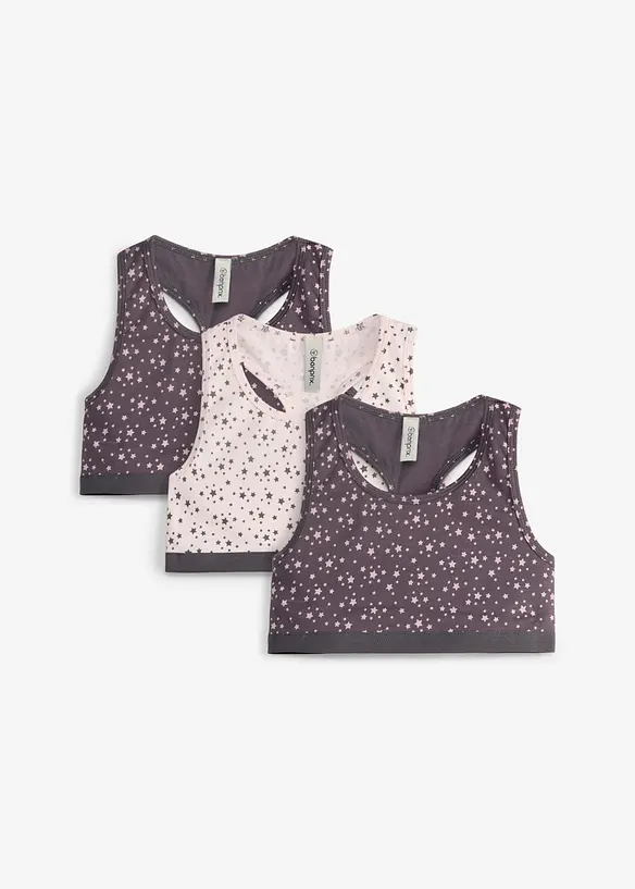 Bustier mit weicher Baumwolle (3er Pack), bonprix
