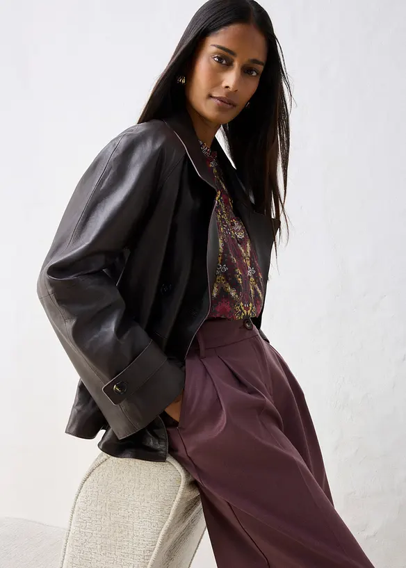 Cabanjacke aus Lammnappa-Leder, bonprix