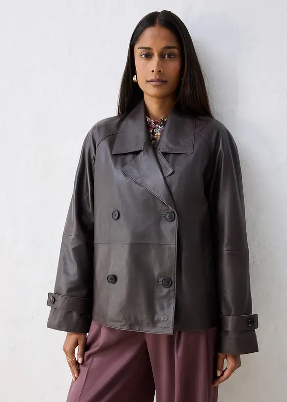 Cabanjacke aus Lammnappa-Leder, bonprix