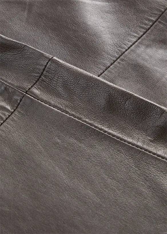 Lederhose mit Bundfalten, bonprix