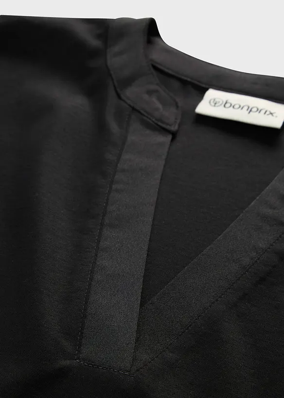 Shirt aus glattem Baumwoll-Seiden-Mix, bonprix