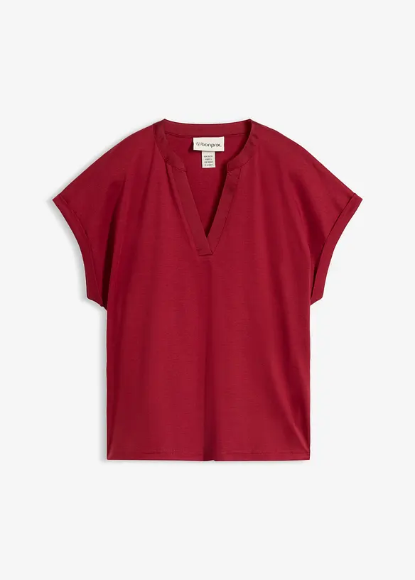 Shirt aus glattem Baumwoll-Seiden-Mix, bonprix