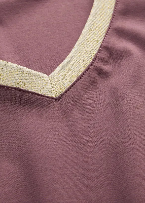 Langarmshirt aus Baumwoll-Seiden-Mix, bonprix