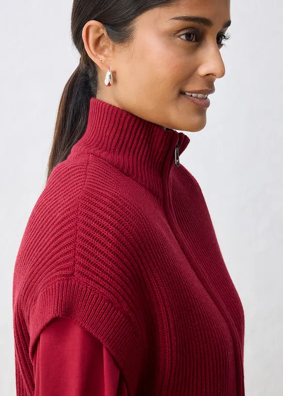 Strick-Weste aus weichem Woll-Mix, bonprix