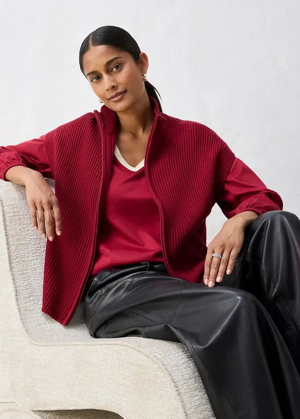 Strick-Weste aus weichem Woll-Mix, bonprix