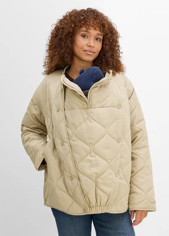 3-in-1 Ultraleichte Umstands-Steppjacke mit Trageeinsatz (2-tlg. Set), bonprix