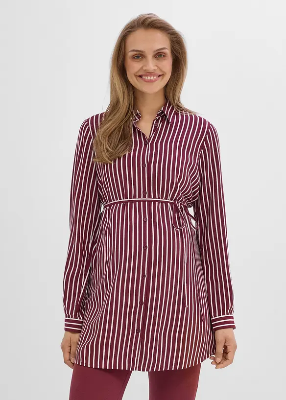2-in-1 Umstands- und Stillblusenkleid aus flie&szlig;ender Viskose, bonprix