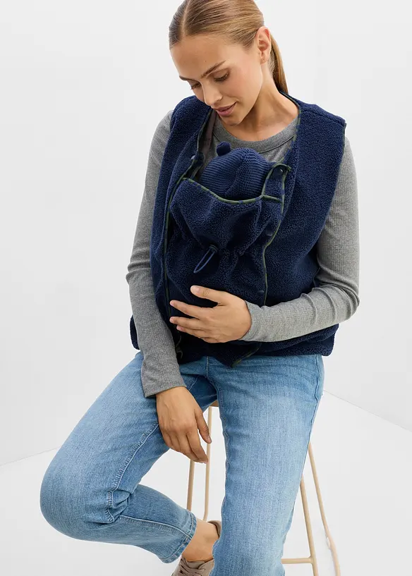 Gilet sans manches de grossesse et de portage en sherpa, bonprix