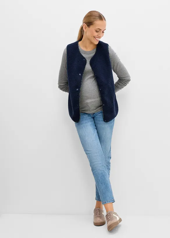 Gilet sans manches de grossesse et de portage en sherpa, bonprix
