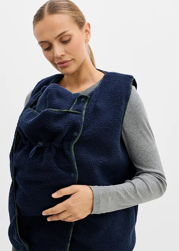 Gilet sans manches de grossesse et de portage en sherpa, bonprix