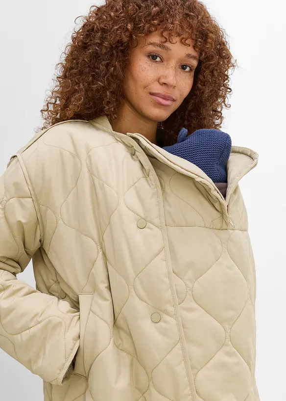 3-in-1 Ultraleichte Umstands-Steppjacke mit Trageeinsatz (2-tlg. Set), bonprix