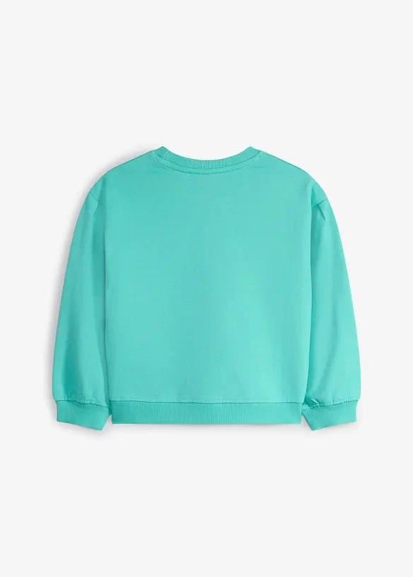 Sweat 100% coton &agrave; manches ballon, bonprix