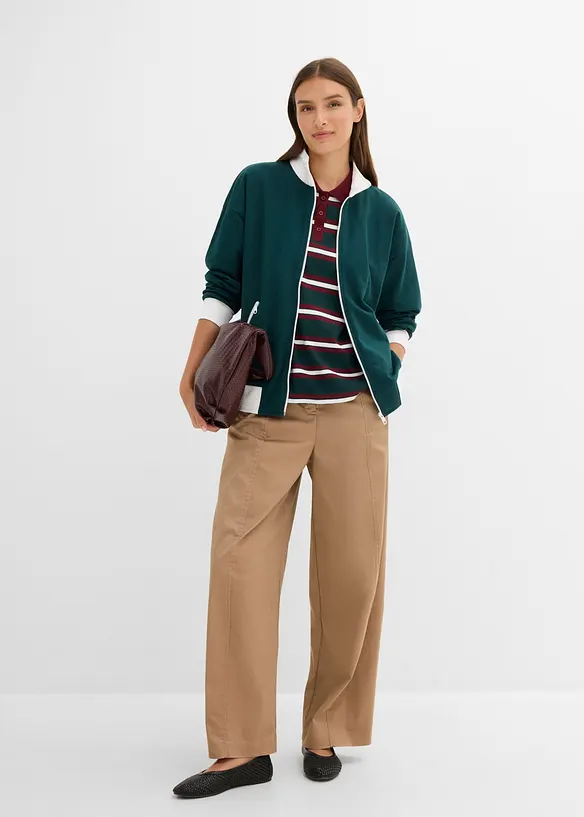 Sweatjacke aus reiner Bio-Baumwolle, bonprix