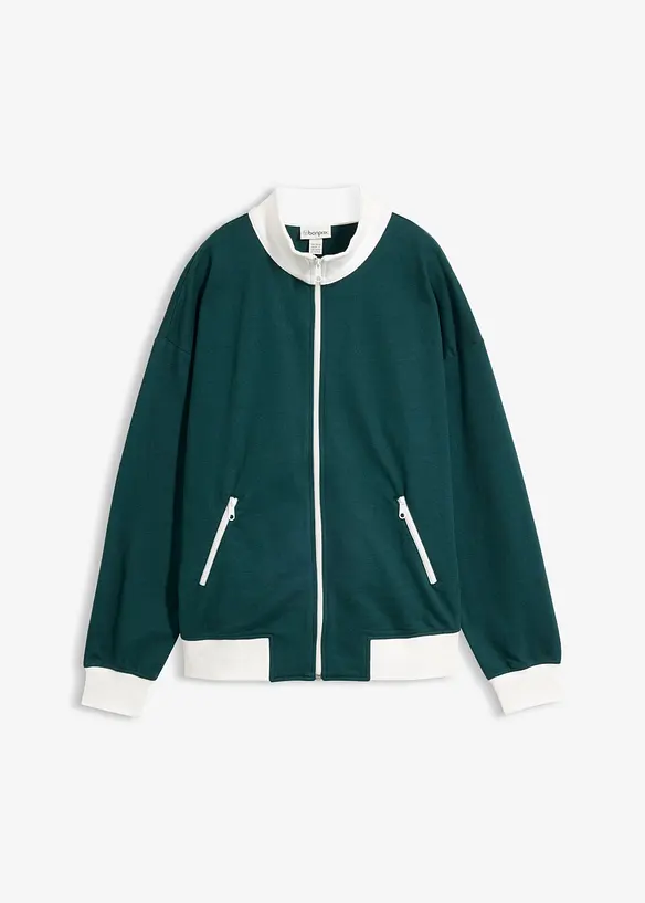 Sweatjacke aus reiner Bio-Baumwolle, bonprix