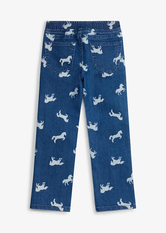 Jean taille mi-haute &eacute;lastiqu&eacute;e, bonprix