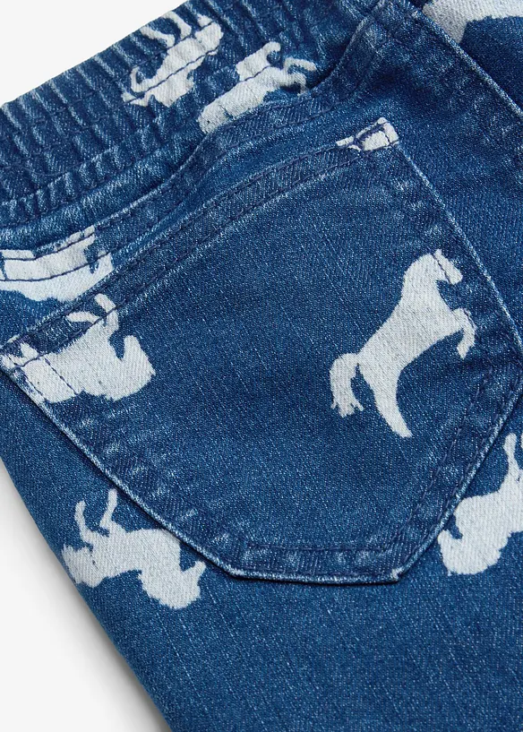 Jean taille mi-haute &eacute;lastiqu&eacute;e, bonprix