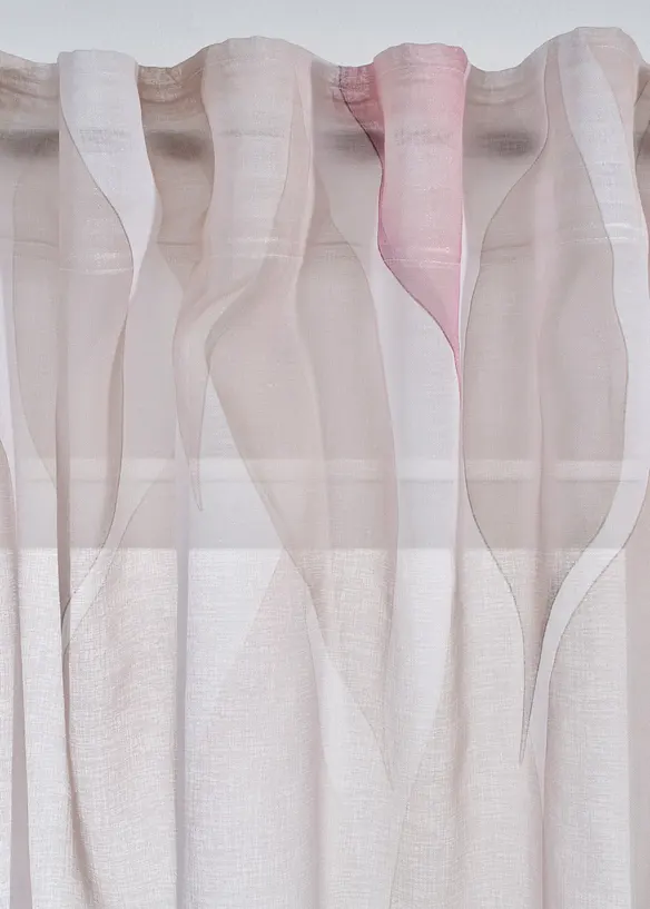 Voilage avec polyester recycl&eacute; (1 pce), bonprix