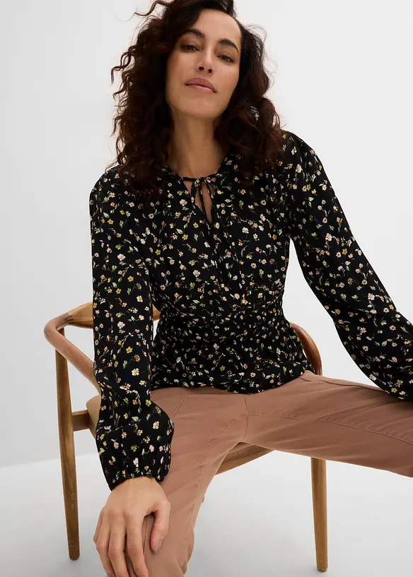 Bluse aus Viskose-Cr&eacute;pe, bonprix