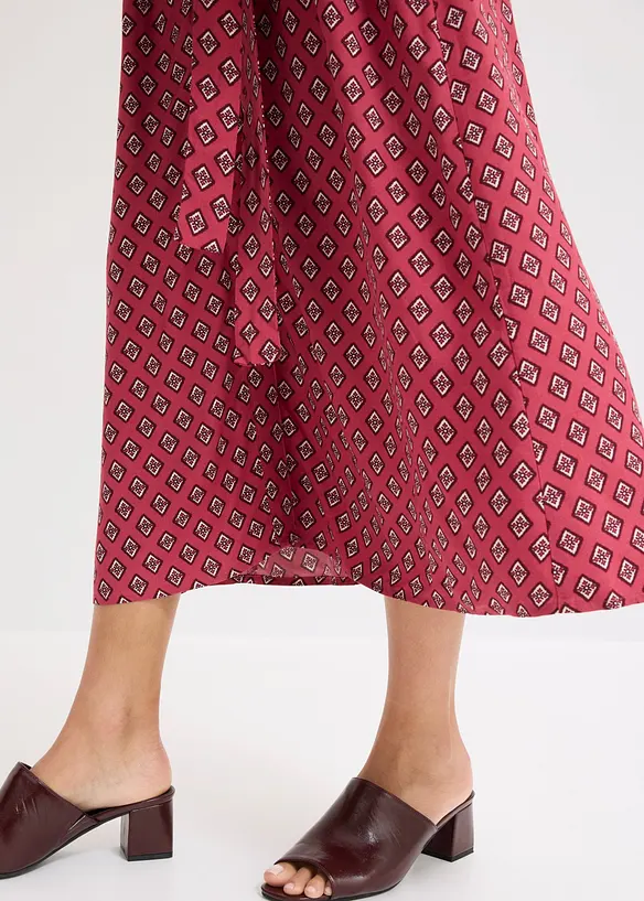 Robe-chemise avec ceinture &agrave; nouer, bonprix
