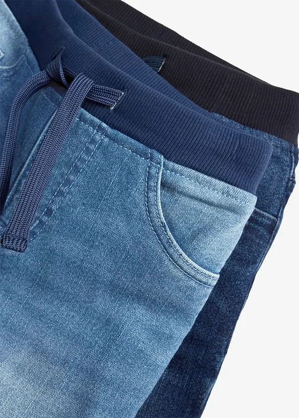 Regular-Fit-Schlupfjeans, Straight (2er Pack), bonprix