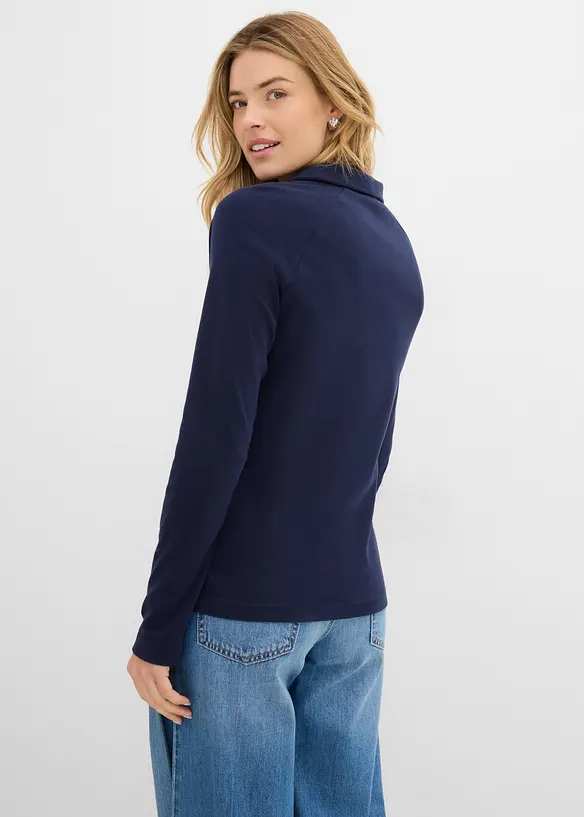 Polo manches longues 100% coton, bonprix