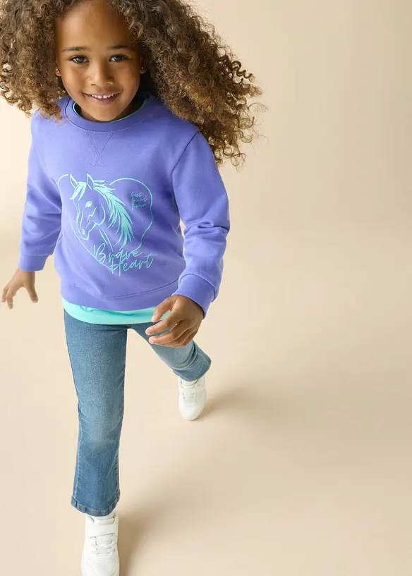Sweatshirt mit Bio-Baumwolle, bonprix