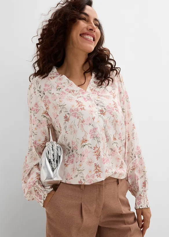 Bluse aus flie&szlig;ender Viskose, bonprix