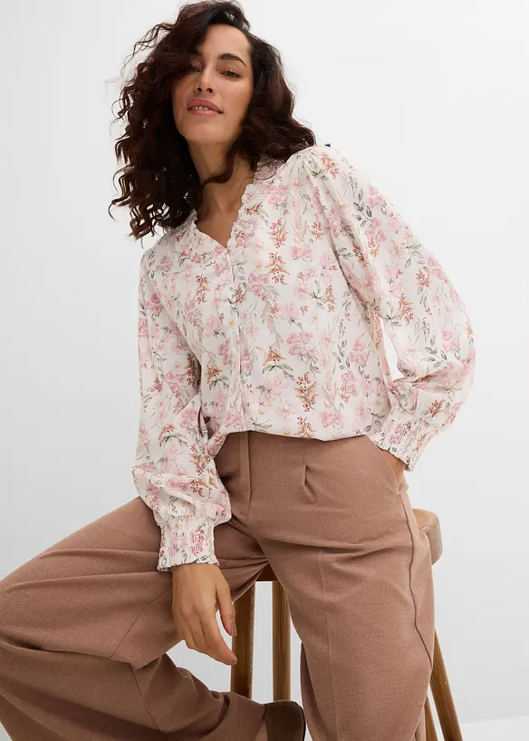 Bluse aus flie&szlig;ender Viskose, bonprix