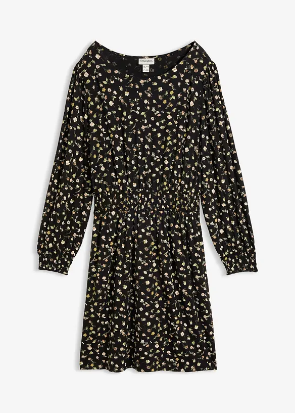 Jerseykleid mit Rundhals, bonprix