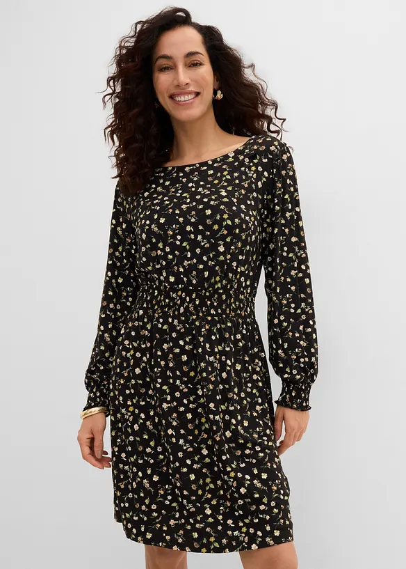 Jerseykleid mit Rundhals, bonprix