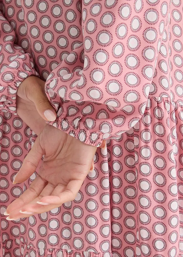 Tunika-Kleid aus flie&szlig;ender Viskose, bonprix