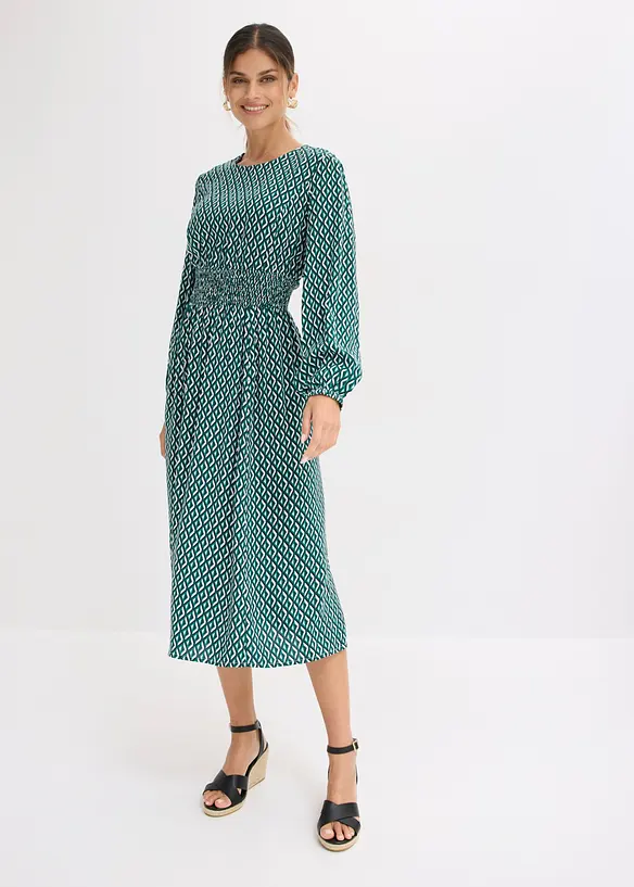 Robe midi en viscose fluide, bonprix