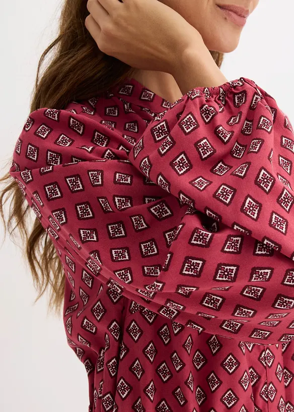 Robe-chemise avec ceinture &agrave; nouer, bonprix