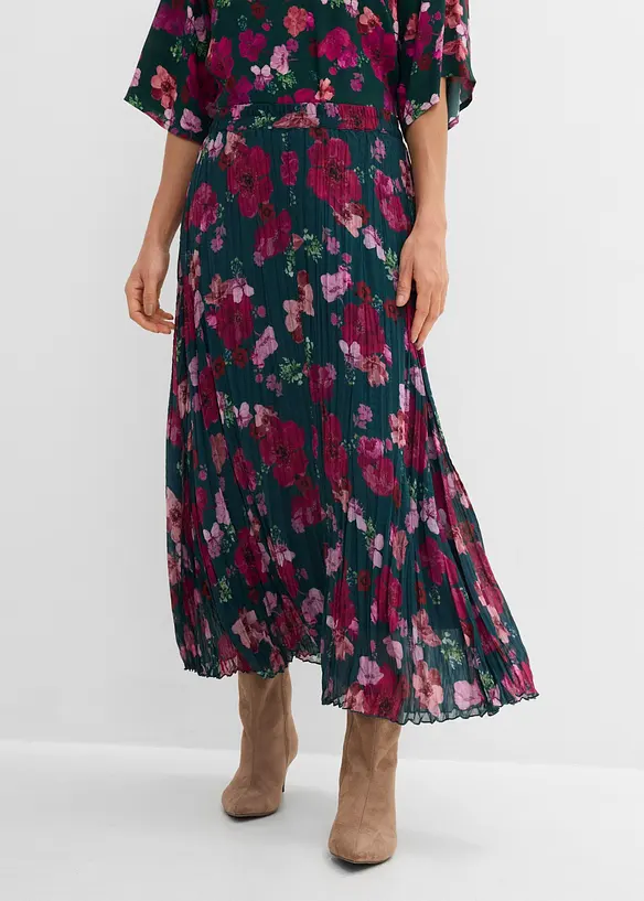 Jupe en tissu froiss&eacute;, bonprix