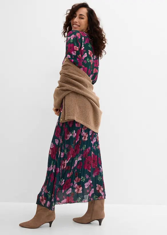Jupe en tissu froiss&eacute;, bonprix