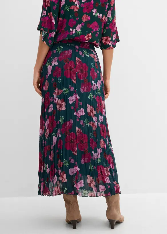 Jupe en tissu froiss&eacute;, bonprix
