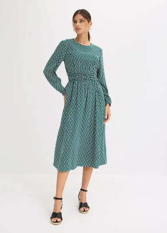 Robe midi en viscose fluide, bonprix