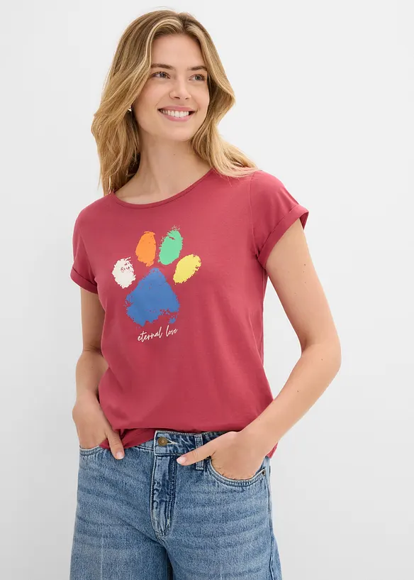 T-Shirt aus reiner Baumwolle, bonprix