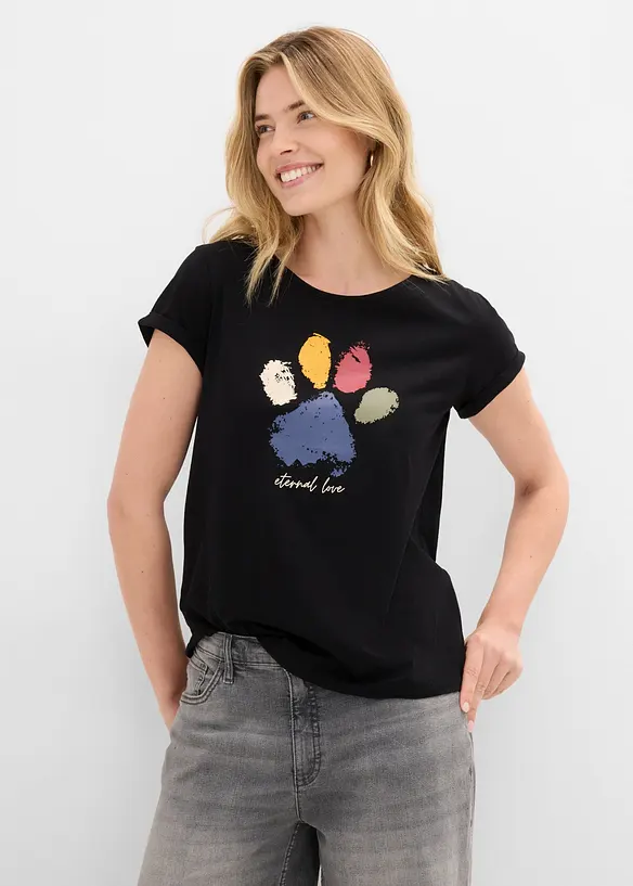 T-Shirt aus reiner Baumwolle, bonprix