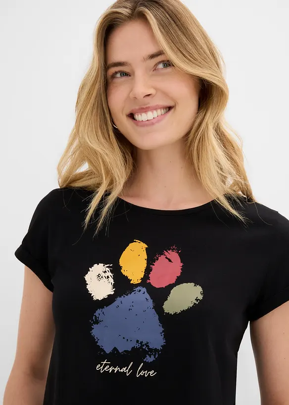 T-Shirt aus reiner Baumwolle, bonprix